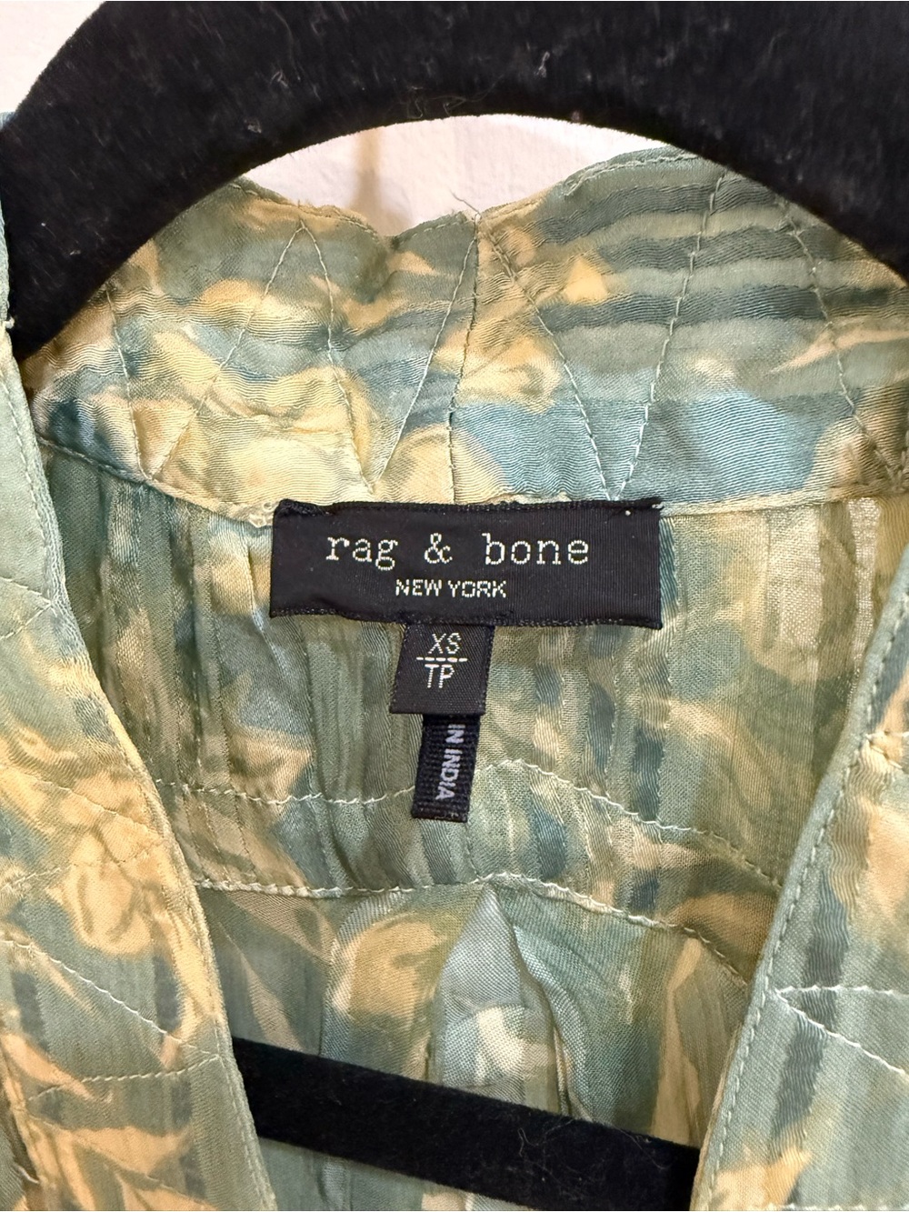 rag & bone Mint Green Floral Pleated Midi Dress - Picture 2 of 5
